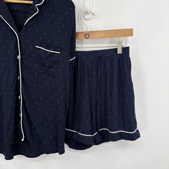 Cozy Earth Pajama Set Womens Small Bamboo Stretch Soft Lounge Minimalist Capsule - Picture 5 of 7